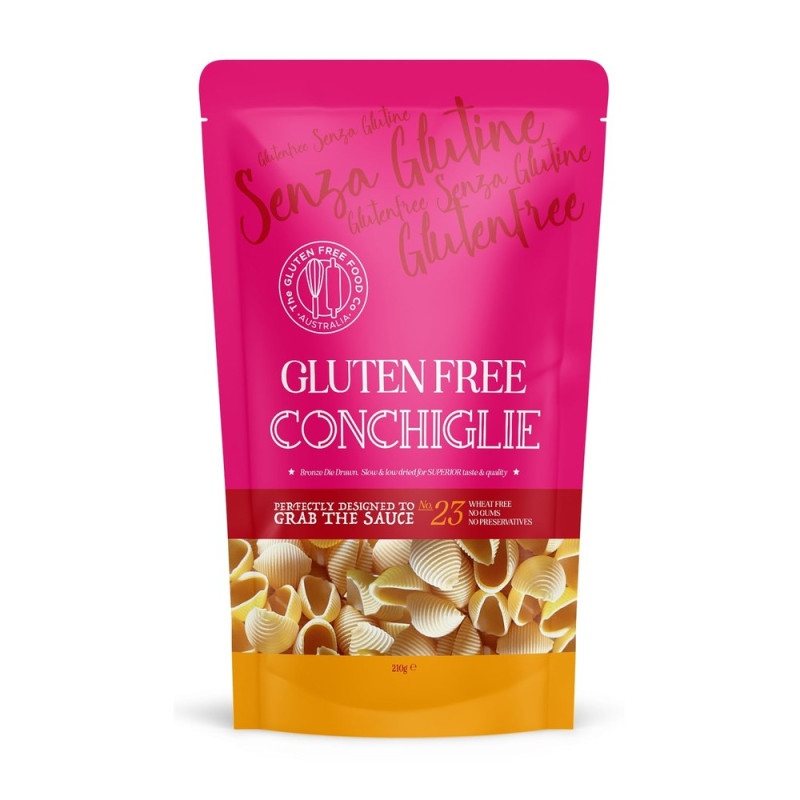 Gluten Free Pasta Conchiglie 210g by THE GLUTEN FREE FOOD CO Gluten Free Pasta Conchiglie 210g by THE GLUTEN FREE FOOD CO