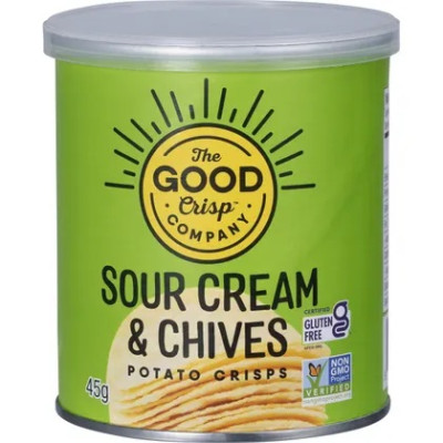 Potato Crisps Sour Cream & Chives 45g by THE GOOD CRISP COMPANY