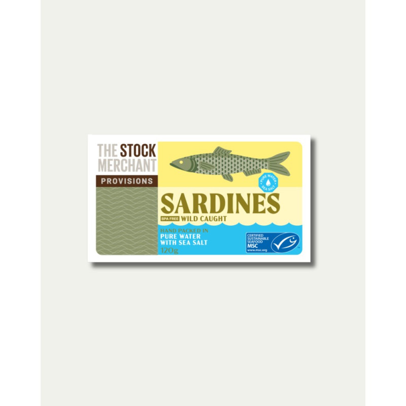 MSC Sardines In Pure Water 120g by THE STOCK MERCHANT PROVISIONS MSC Sardines In Pure Water 120g by THE STOCK MERCHANT PROVISIONS