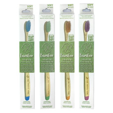 Bamboo Premium Children's Toothbrush Ultra Soft (4pk) by THE TURTLE TRIBE