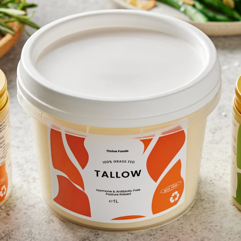 Grass Fed Beef Tallow 1L by THRIVE TALLOW