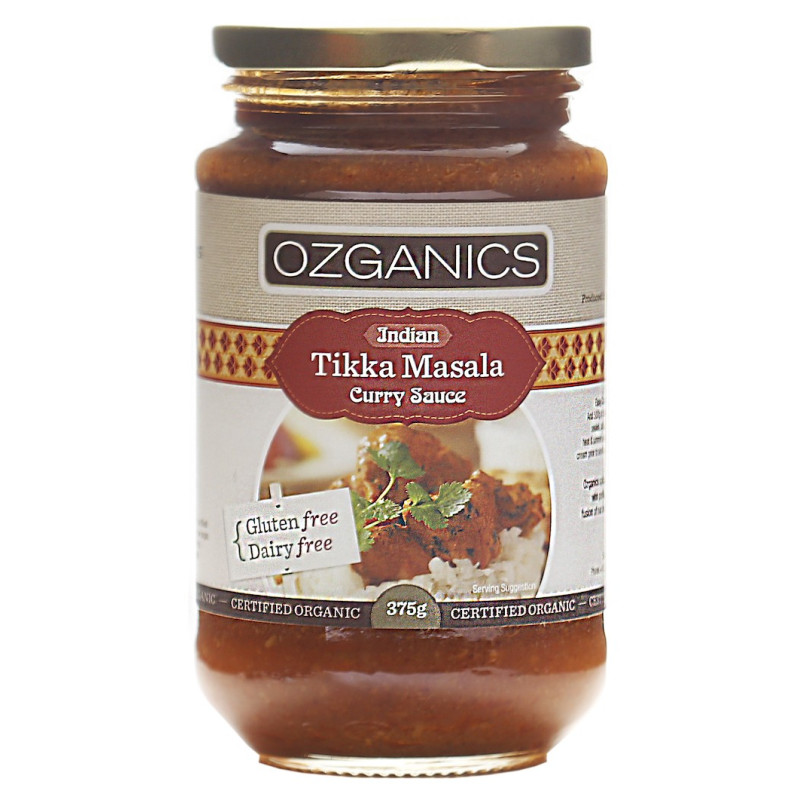 Tikka Masala Curry Simmer Sauce 500g by OZGANICS