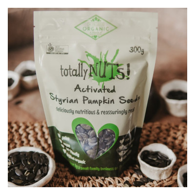 Activated Styrian Pumpkin Seeds 300g by TOTALLY NUTS