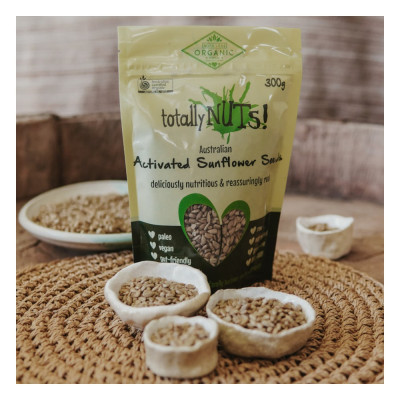Organic Activated Australian Sunflower Seeds 300g by TOTALLY NUTS