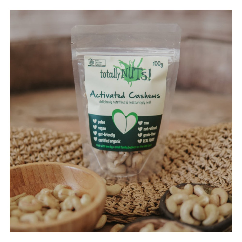 Organic Activated Cashews 100g by TOTALLY NUTS Organic Activated Cashews 100g by TOTALLY NUTS