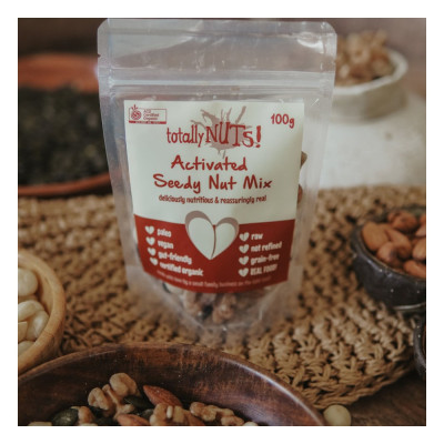 Organic Activated Seedy Nut Mix 100g by TOTALLY NUTS