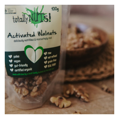 Organic Activated Walnuts 100g by TOTALLY NUTS