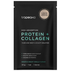Protein + Collagen Smooth & Creamy Vanilla 30g by TROPEAKA