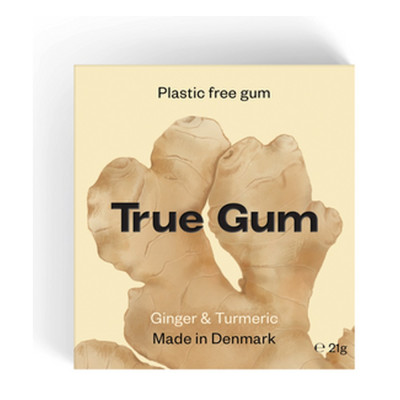 Ginger & Turmeric Chewing Gum (10 Pieces) by TRUE GUM