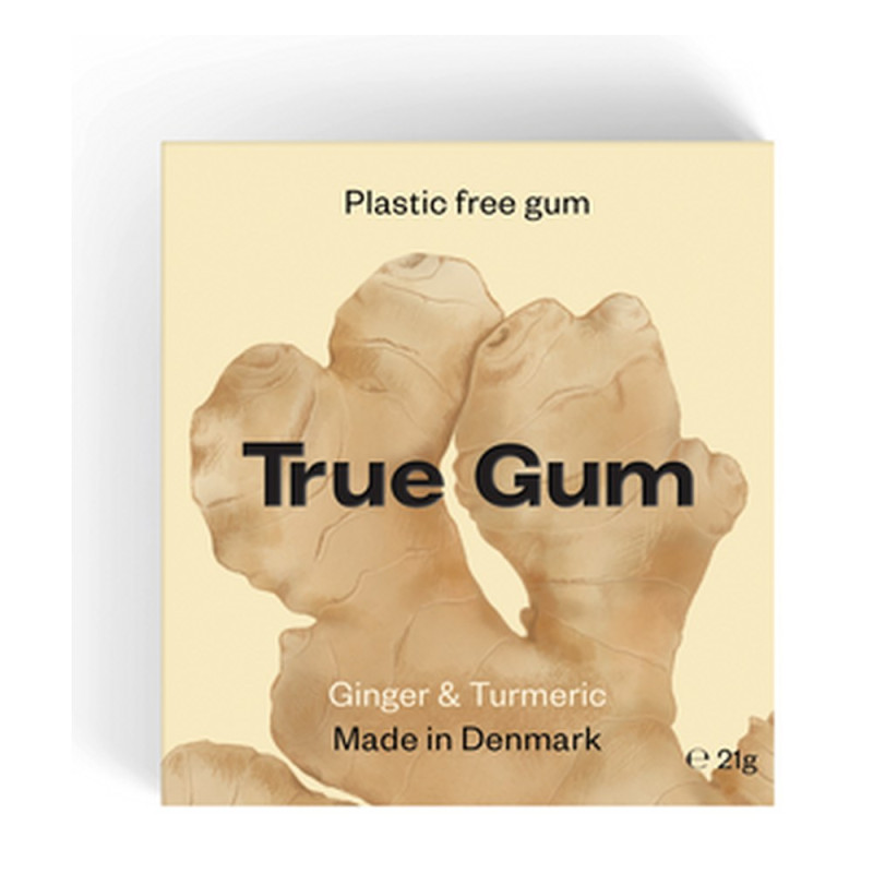 Ginger & Turmeric Chewing Gum (10 Pieces) by TRUE GUM Ginger & Turmeric Chewing Gum (10 Pieces) by TRUE GUM