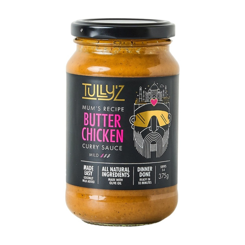Butter Chicken Curry Sauce (Mild) 375g by TULLY'Z Butter Chicken Curry Sauce (Mild) 375g by TULLY'Z