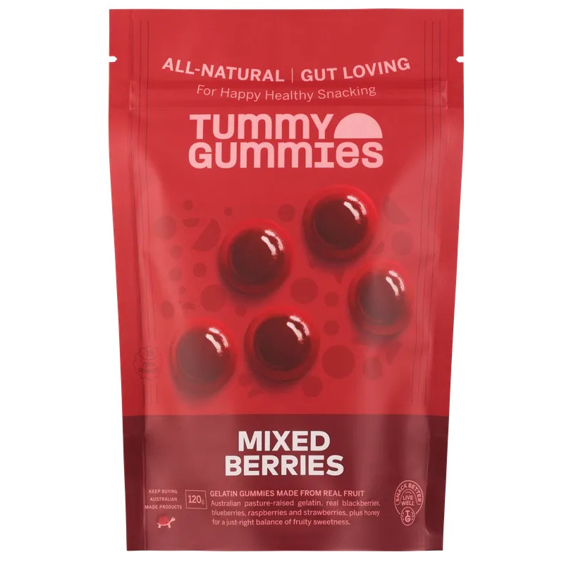 Mixed Berries Gummies 120g by TUMMY GUMMIES