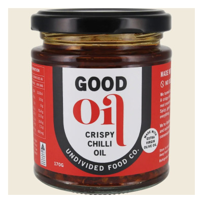 Good Oil Crispy Chilli Oil 170g by UNDIVIDED FOOD CO