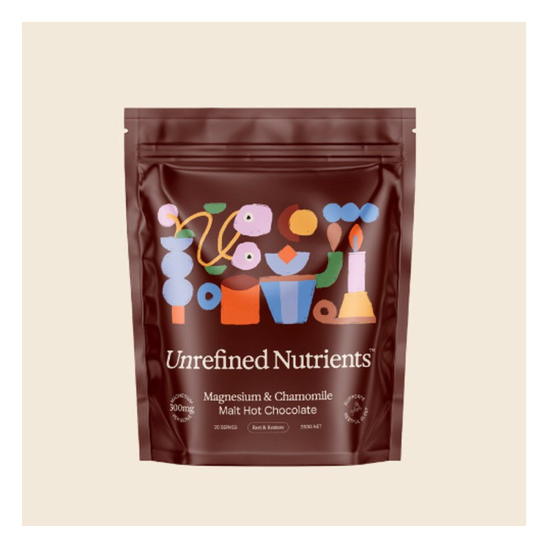 Magnesium & Chamomile Malt Hot Chocolate 330g by UNREFINED NUTRIENTS