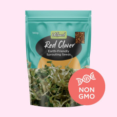 Organic Red Clover Sprouting Seeds 100g by UNTAMED HEALTH