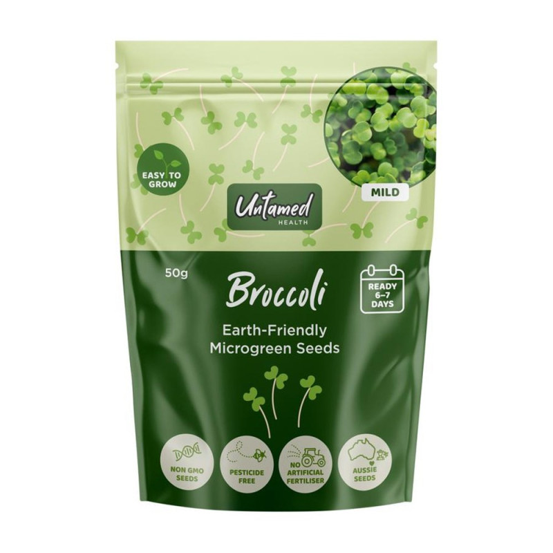 Broccoli Microgreen Seeds 50g by UNTAMED HEALTH