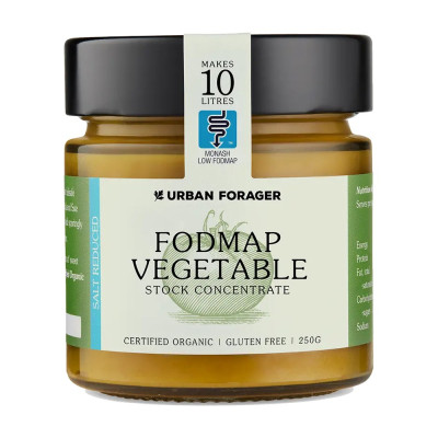Organic Low Fodmap Vegetable Stock Concentrate 250mg by URBAN FORAGER