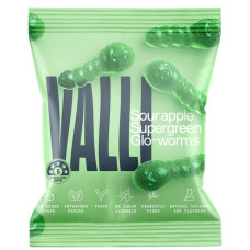 Sour Apple Supergreen Glo-worms 50g by VALLI