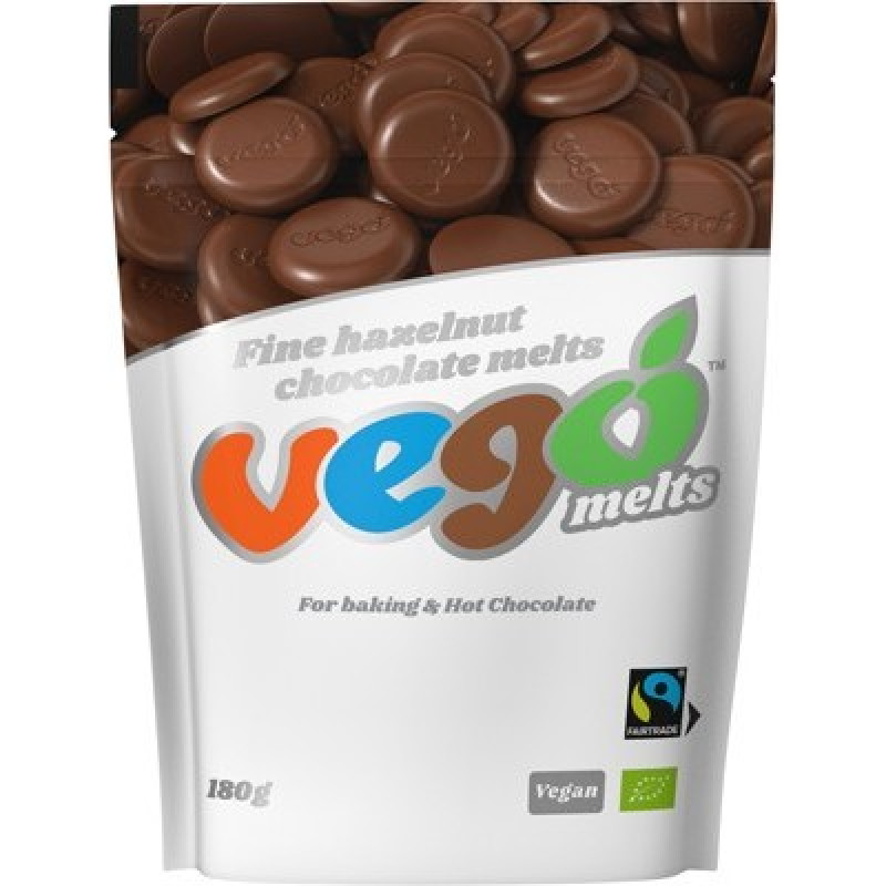 Fine Hazelnut Chocolate Melts 180g by VEGO