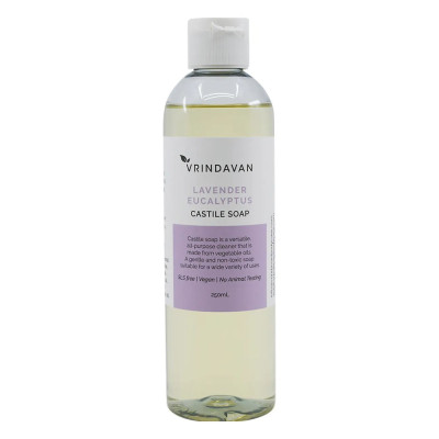 Castile Soap Lavender & Eucalyptus 250ml by VRINDAVAN