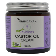 Castor Oil Cream Lavender 100ml by VRINDAVAN