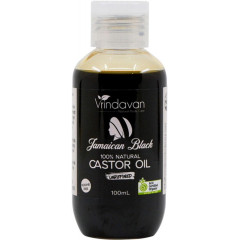 Jamaican Black Castor Oil Unrefined 100ml by VRINDAVAN