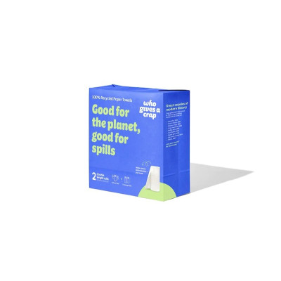 Bamboo Double Length Paper Towel (2 Rolls) by WHO GIVES A CRAP