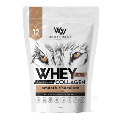 Whey Better Protein with Collagen - Smooth Chocolate 396g by WHITE WOLF