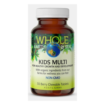 Kids Multi Berry Chewable Tablets (30) by WHOLE EARTH & SEA