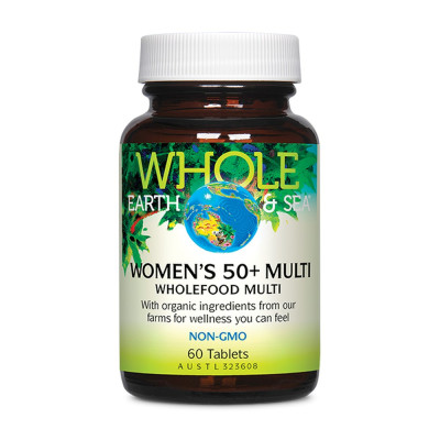 Women's 50+ Multi Tablets (60) by WHOLE EARTH & SEA