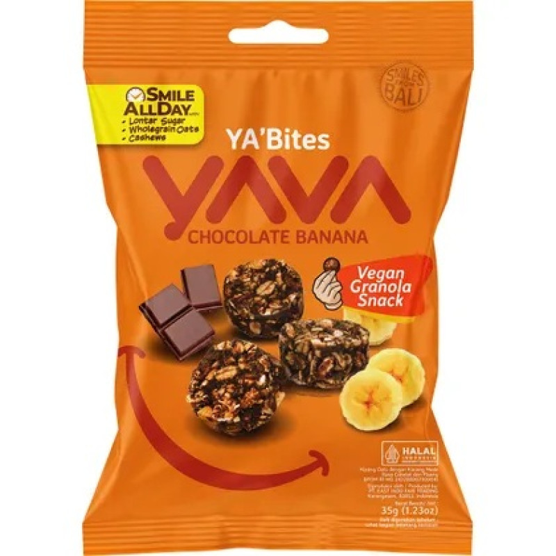 Chocolate Banana Granola Snack 35g by YAVA