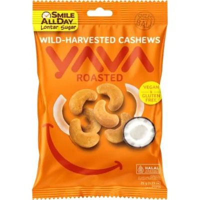 Wild-Harvested Cashews Roasted 35g by YAVA
