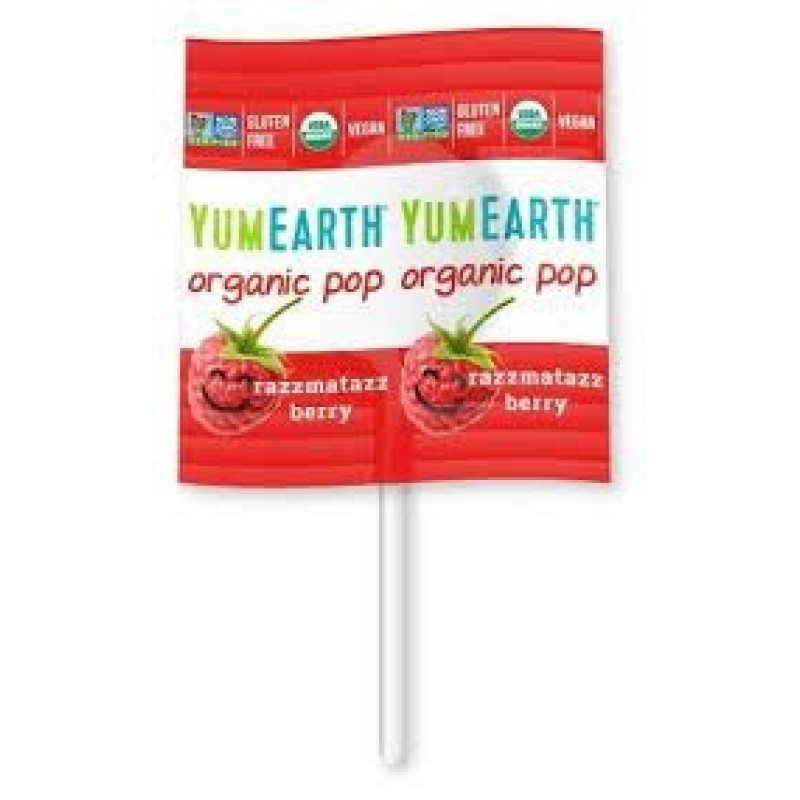 Razzmatazz Berry Lollipop by YUM EARTH