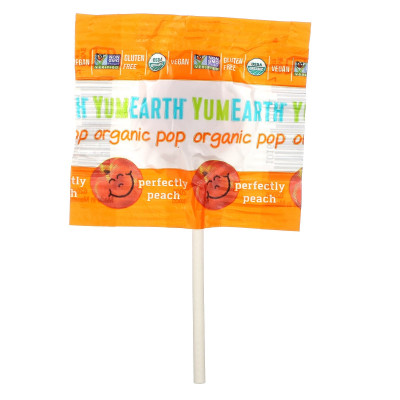 Perfectly Peach Lollipop by YUM EARTH