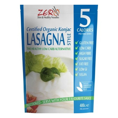 Organic Konjac Lasagna 400g by ZERO SLIM & HEALTHY