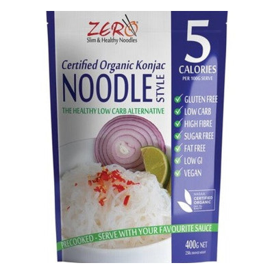 Organic Konjac Noodles 400g by ZERO SLIM & HEALTHY