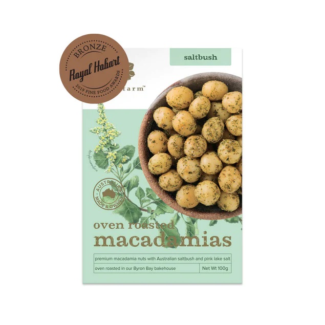 Brookfarm Oven Roasted Macadamias with Australian Saltbush, 100g