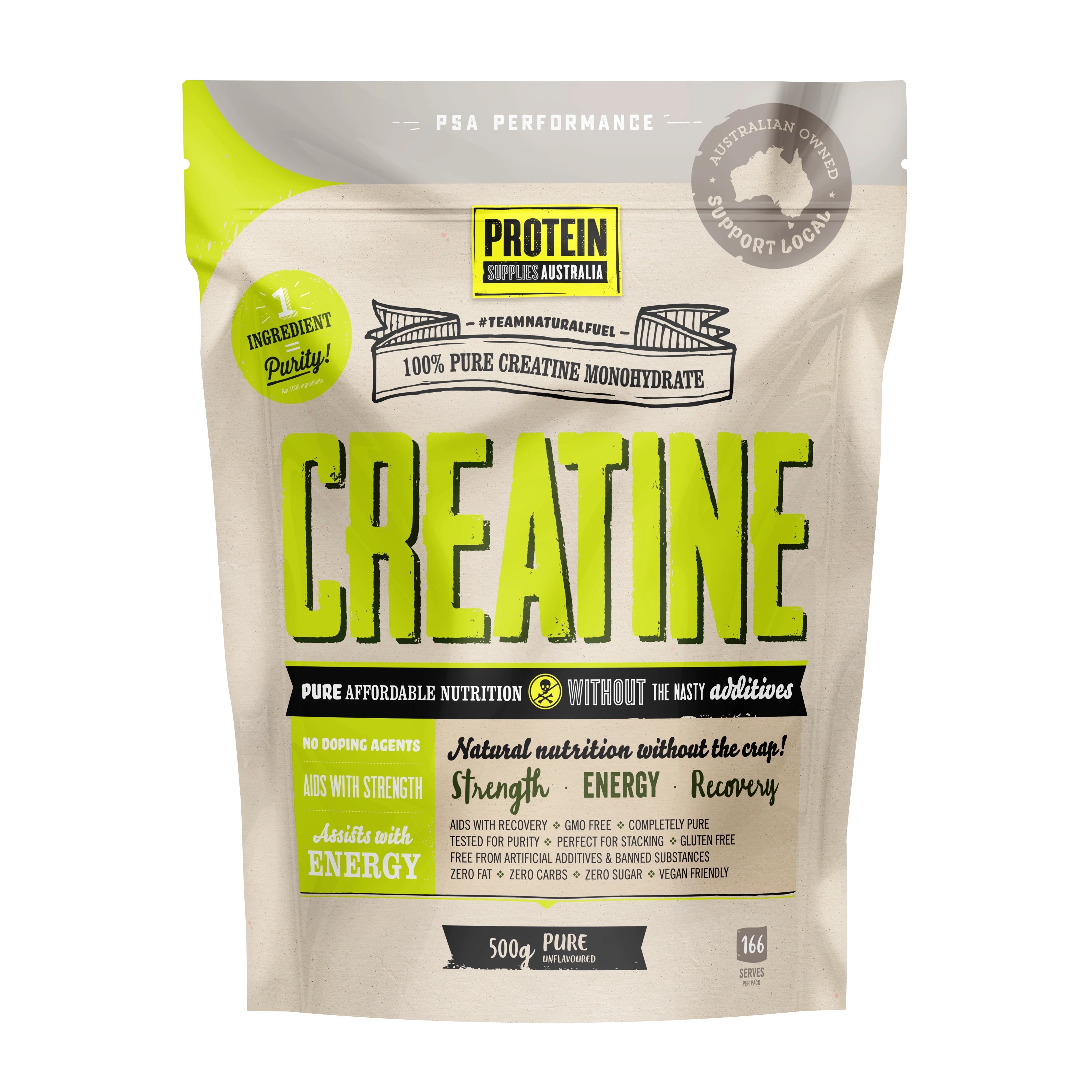 Protein Supplies Australia Creatine, 500g