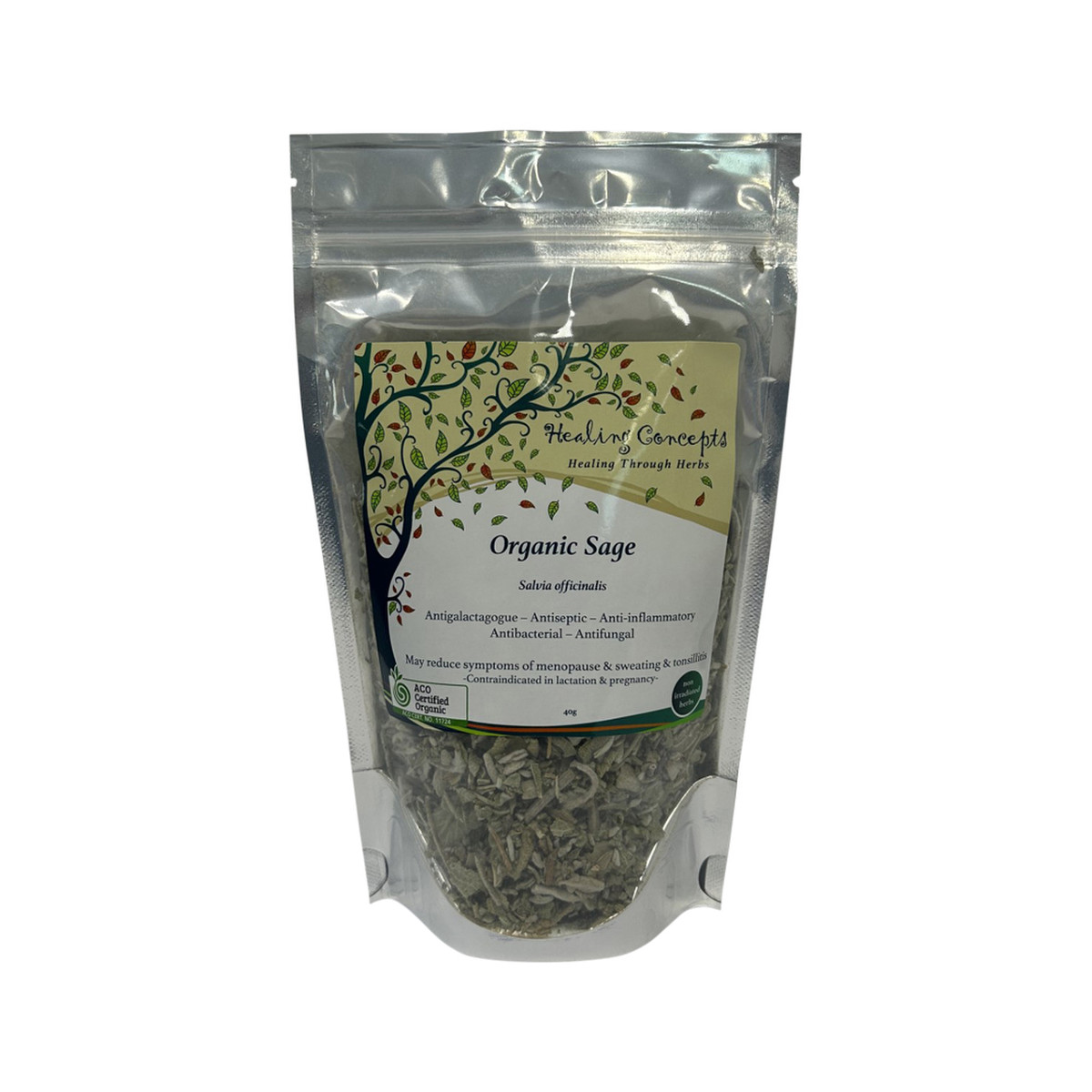 Healing Concepts Organic Sage Tea, 50g