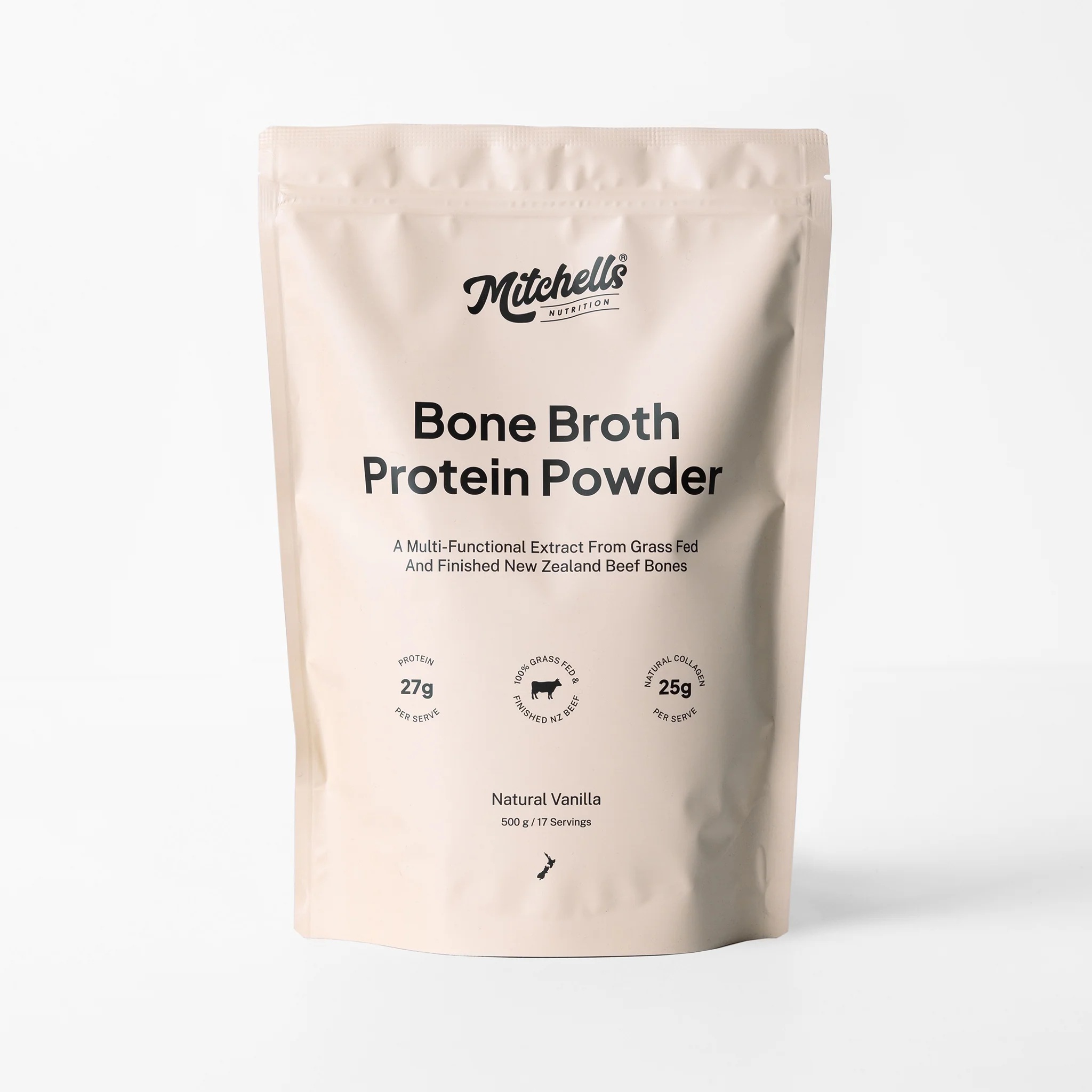 Mitchells Bone Broth Protein, Vanilla 500g