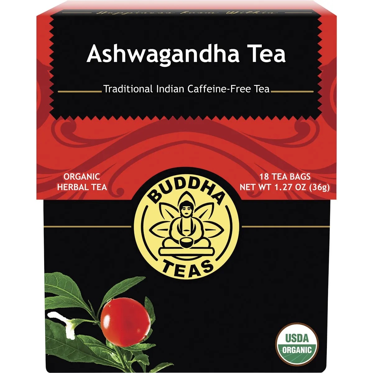 Buddha Teas Ashwagandha Tea, 18 bags