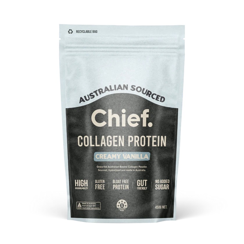 Chief Grass Fed Collagen, Creamy Vanilla 450g