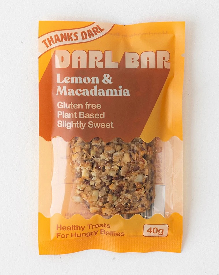 Darl Bar Lemon and Macadamia, 40g