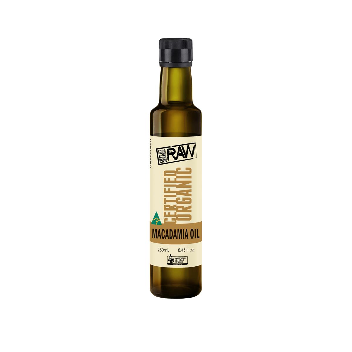 Every Bit Organic Raw Macadamia Oil, 250ml