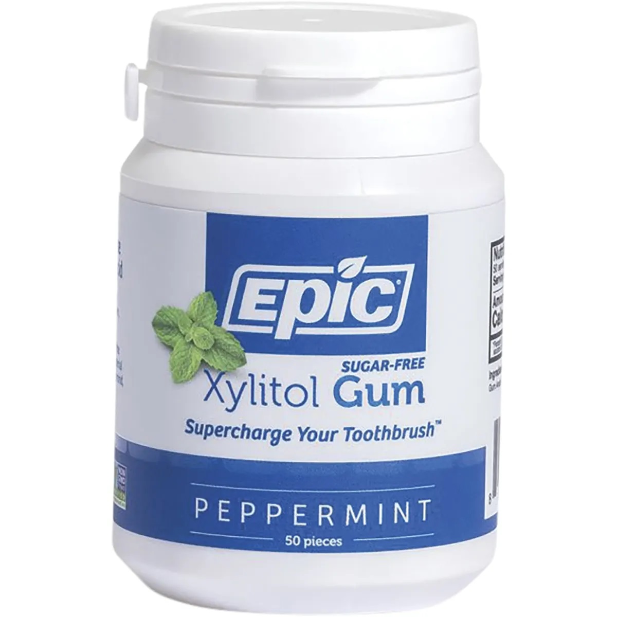 Epic Xylitol Peppermint Gum, 50 pieces