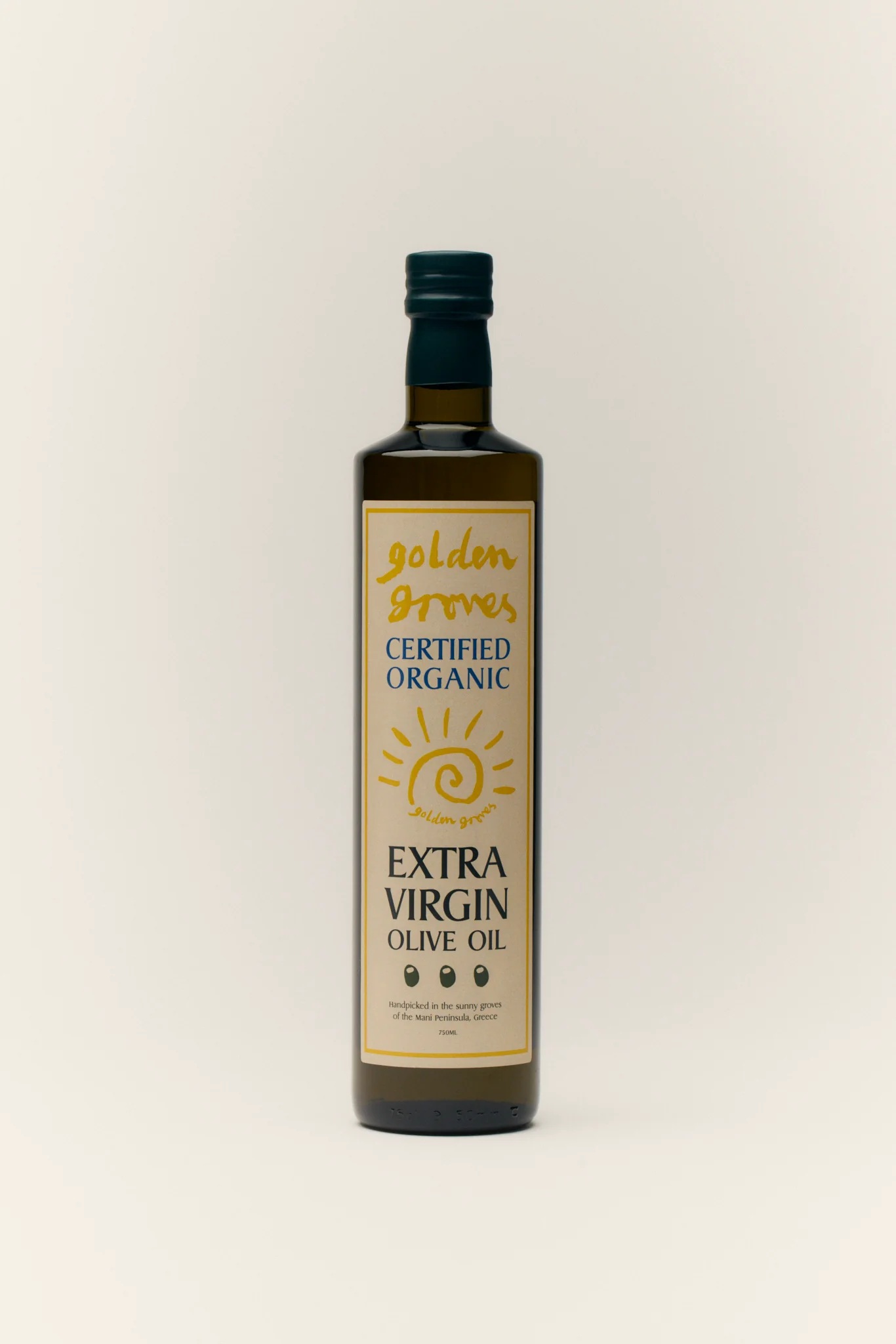 Golden Groves Organic Extra Virgin Olive Oil, 750ml