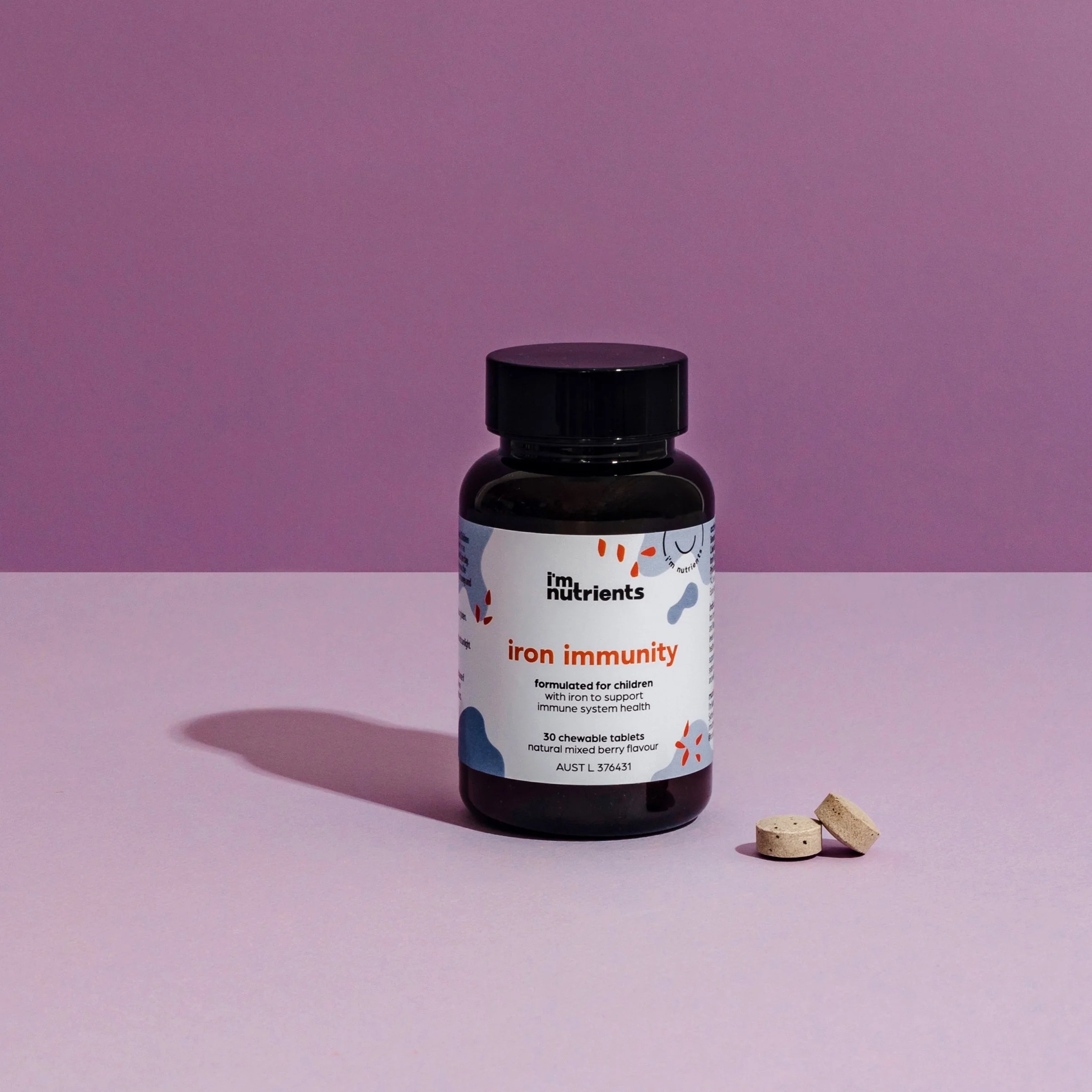 I'm Nutrients Iron Immunity Chewable Tablets, 30