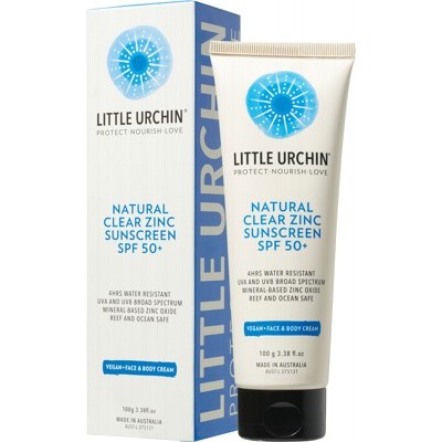 Little Urchin Natural Clear Zinc SPF50+, 100g