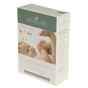 Nature's Child Organic Cotton Cloth Wipes, box of 8