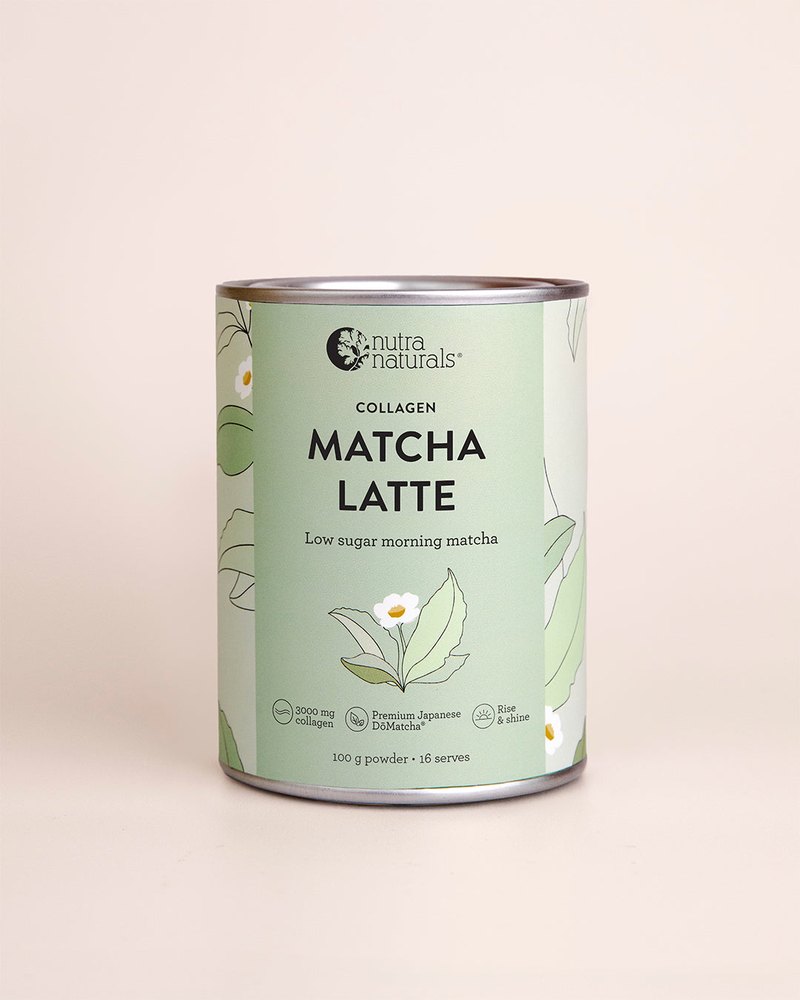 Nutra Organics Matcha Latte with Collagen, 100g